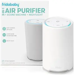 Baby 3-in-1 Baby Air Purifier for Allergy Relief, Sound Machine for Sleeping + Nightlight, HEPA Filter Purifier for Bedroom with 3 Fan Speeds, Easy-Change Filter, Auto-Off Timer Baby 3-in-1 Baby Air Purifier for Allergy Relief, Sound Machine for Sleeping + Nightlight, HEPA Filter Purifier for Bedroom with 3 Fan Speeds, Easy-Change Filter, Auto-Off Timer