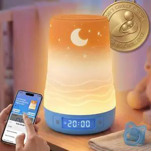 White Noise Sound Machine Baby & Adult with 360° RGB Night Light White Noise Sound Machine Baby & Adult with 360° RGB Night Light
