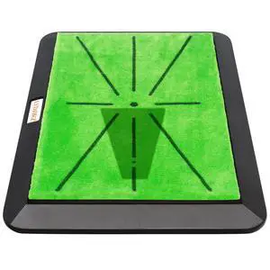Portable & Foldable Golf Practice Mat Dual-Turf Golf Hitting Mat for Indoor & Outdoor Swing and Chipping Fairway & Rough Turf Golf Training Mat for Backyard and Home (Heavy Duty Suede Mat) Portable & Foldable Golf Practice Mat Dual-Turf Golf Hitting Mat for Indoor & Outdoor Swing and Chipping Fairway & Rough Turf Golf Training Mat for Backyard and Home (Heavy Duty Suede Mat)