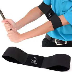 Golf Swing Trainer Aid,Swing Correcting Arm Band, Swing Easy Black Golf Swing Trainer Aid,Swing Correcting Arm Band, Swing Easy Black