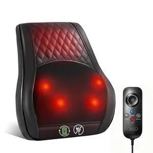 Shiatsu Back Massager for Pain Relief Deep Tissue-Movable Electric Neck Back Massager with Heat-Rechargeable Cordless Massage Heated Lower Back Massage-Gift for Men Women Shiatsu Back Massager for Pain Relief Deep Tissue-Movable Electric Neck Back Massager with Heat-Rechargeable Cordless Massage Heated Lower Back Massage-Gift for Men Women