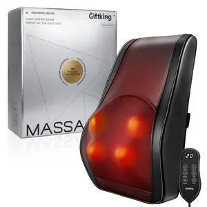 Neck Massager with Heat, Shiatsu Back and Neck Massagers, 3D Deep Tissue Massage Pillow for Back, Shoulder, Leg Pain Relief, Gifts for Mom Dad Wife, with Delicate Package & Card(Black) Neck Massager with Heat, Shiatsu Back and Neck Massagers, 3D Deep Tissue Massage Pillow for Back, Shoulder, Leg Pain Relief, Gifts for Mom Dad Wife, with Delicate Package & Card(Black)