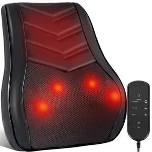 Deep Tissue Back Massager Pillow with Heat, Shiatsu Kneading Neck & Shoulder Massagers for Pain Relief, Lower Back Massage Tool, Muscle Relief Massage Pillow for Woman Man at Home Office & Car Chair Deep Tissue Back Massager Pillow with Heat, Shiatsu Kneading Neck & Shoulder Massagers for Pain Relief, Lower Back Massage Tool, Muscle Relief Massage Pillow for Woman Man at Home Office & Car Chair