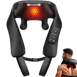 Shiatsu Neck with Heat for Pain Relief Deep Tissue, Upgraded Adjustable Width 4D Kneading Shoulder Massage, Electric Back Massage Pillow, Gifts for Women Men Mom Dad, Mothers Day Shiatsu Neck with Heat for Pain Relief Deep Tissue, Upgraded Adjustable Width 4D Kneading Shoulder Massage, Electric Back Massage Pillow, Gifts for Women Men Mom Dad, Mothers Day