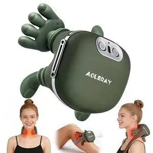 Neck and Shoulder Massager, Wireless 4D Shiatsu Heated Neck Massager Neck and Shoulder Massager, Wireless 4D Shiatsu Heated Neck Massager