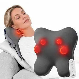 Cordless Back Massager with Heat FSA Eligible HSA, Shiatsu Back Massager for Pain Relief Deep Tissue, 3D Kneading Massage Pillow for Pain Relief, Soothing Full-Body Relief for Family Cordless Back Massager with Heat FSA Eligible HSA, Shiatsu Back Massager for Pain Relief Deep Tissue, 3D Kneading Massage Pillow for Pain Relief, Soothing Full-Body Relief for Family