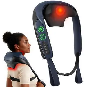 2026 Cordless Neck Massager with Heat, 4D Shiatsu Deep Tissue Kneading for Neck & Shoulders, Graphene Heating Massage Pillow, Portable & Rechargeable, FSA Eligible, Gift for Women 2026 Cordless Neck Massager with Heat, 4D Shiatsu Deep Tissue Kneading for Neck & Shoulders, Graphene Heating Massage Pillow, Portable & Rechargeable, FSA Eligible, Gift for Women