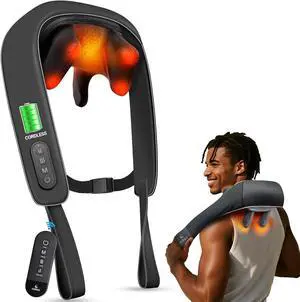 Cordless Neck Massager with Heat & Remote Control Cordless Neck Massager with Heat & Remote Control