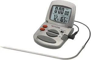 Programmable Instant-Read Wired Probe Digital Meat Thermometer, Stainless Steel for BBQ, Grill, Kitchen Cooking, Accurate Temperature Readings Programmable Instant-Read Wired Probe Digital Meat Thermometer, Stainless Steel for BBQ, Grill, Kitchen Cooking, Accurate Temperature Readings