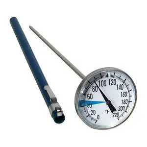 Stainless Steel Soil Thermometer by Smart Choice| 127mm Stem, Easy-to-Read 1.5 Dial Display, 0-220 Degrees Fahrenheit Range | Soil Temperature Thermometer for Ground, Compost, Garden Soil Stainless Steel Soil Thermometer by Smart Choice| 127mm Stem, Easy-to-Read 1.5 Dial Display, 0-220 Degrees Fahrenheit Range | Soil Temperature Thermometer for Ground, Compost, Garden Soil