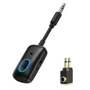 Bluetooth 5.4 Car AUX Adapter, 2-in-1 Transmitter Receiver Bluetooth 5.4 Car AUX Adapter, 2-in-1 Transmitter Receiver