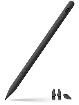 Stylus Pen for ipad 2018-2026, USB-C Fast Charging Pencil, Pixel-Perfect Tilt Sensitivity for iPad 11/10/9/8/7/6/A16, iPad mini 7/6/5, iPad Air M4/3/2 11"/13"/5/4/3, iPad Pro M5/4 13"/12.9/11 Black Stylus Pen for ipad 2018-2026, USB-C Fast Charging Pencil, Pixel-Perfect Tilt Sensitivity for iPad 11/10/9/8/7/6/A16, iPad mini 7/6/5, iPad Air M4/3/2 11"/13"/5/4/3, iPad Pro M5/4 13"/12.9/11 Black
