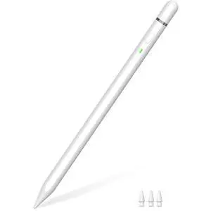 Stylus Pen for iPad 2026-2018, USB C Fast Charge iPad Pencil with Pixel-Perfect Precision, Palm Rejection, Tilt Sensitivity, Magnetic for Note-Taking, Drawing on Apple iPad 6-11/Air/Pro/Mini - No Pair Stylus Pen for iPad 2026-2018, USB C Fast Charge iPad Pencil with Pixel-Perfect Precision, Palm Rejection, Tilt Sensitivity, Magnetic for Note-Taking, Drawing on Apple iPad 6-11/Air/Pro/Mini - No Pair