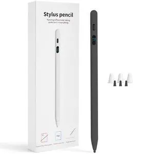 LED Battery Display Stylus Pen, Dual Modes Fast Charge Universal Active Digital Pencil for iPad iPhone Samsung Android, <2ms Low Latency, Tilt Sensitivity for Drawing Note Taking, No Bluetooth Stylus LED Battery Display Stylus Pen, Dual Modes Fast Charge Universal Active Digital Pencil for iPad iPhone Samsung Android, <2ms Low Latency, Tilt Sensitivity for Drawing Note Taking, No Bluetooth Stylus