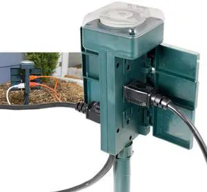 Outdoor 24-Hour Mechanical Stake Timer Plug-in, Heavy-Duty, 6 Grounded Outlets, Weather Resistant, 30-Minute Intervals, For Seasonal Lighting, String Lights, Pumps, Fountains, 29972 Outdoor 24-Hour Mechanical Stake Timer Plug-in, Heavy-Duty, 6 Grounded Outlets, Weather Resistant, 30-Minute Intervals, For Seasonal Lighting, String Lights, Pumps, Fountains, 29972