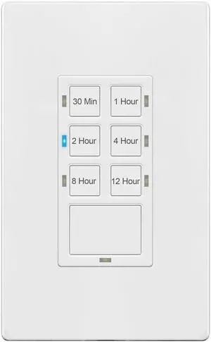 12 Hour Timer Switch Neutral Wire Required for Patio, Path, Porch Lights and Sprinklers, 30min-12Hr, Wall Timer for Fan Motor and Ventilation, 1/2HP Support, Single Pole, UL Listed, TS-C12H, White 12 Hour Timer Switch Neutral Wire Required for Patio, Path, Porch Lights and Sprinklers, 30min-12Hr, Wall Timer for Fan Motor and Ventilation, 1/2HP Support, Single Pole, UL Listed, TS-C12H, White