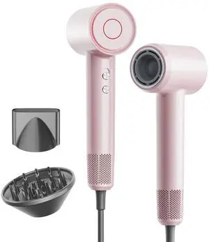 Hair Dryer, 160,000 RPM High-Speed Ionic Blow Dryer with Brushless Motor for Fast Drying, 500 Million Ions Frizz Control, Low Noise Hairdryer with Magnetic Diffuser & Nozzle for Curly Hair Home Travel Hair Dryer, 160,000 RPM High-Speed Ionic Blow Dryer with Brushless Motor for Fast Drying, 500 Million Ions Frizz Control, Low Noise Hairdryer with Magnetic Diffuser & Nozzle for Curly Hair Home Travel