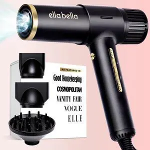 Ionic Salon Hair Dryer with Diffuser - Blow Dryer, Quiet Ionic Salon Hair Dryer with Diffuser - Blow Dryer, Quiet