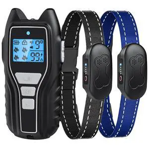 Shock Collar for Dogs 2 Dogs (15-120lbs) 2000FT Dog Shock Collar with Remote Control Waterproof Dog Training Collar with Remote 4 Safe Modes Rechargeable Lock Flash Light for All Breeds - Blk Shock Collar for Dogs 2 Dogs (15-120lbs) 2000FT Dog Shock Collar with Remote Control Waterproof Dog Training Collar with Remote 4 Safe Modes Rechargeable Lock Flash Light for All Breeds - Blk