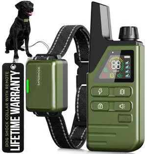 (latest version) - Dog Shock Collar with Remote Control, 4500FT Range Shock Collar for Dogs & Training Collar, Waterproof, Beep & Vibration First, Rechargeable for Small Medium Large Dogs (latest version) - Dog Shock Collar with Remote Control, 4500FT Range Shock Collar for Dogs & Training Collar, Waterproof, Beep & Vibration First, Rechargeable for Small Medium Large Dogs