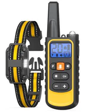 Dog Shock Collar with Remote Control for Small Medium Large Dogs, 3300FT Waterproof Rechargeable Dog Training Collar with 20 Adjustable Shock & Vibration Levels, Beep, LED Light & Safety Lock Dog Shock Collar with Remote Control for Small Medium Large Dogs, 3300FT Waterproof Rechargeable Dog Training Collar with 20 Adjustable Shock & Vibration Levels, Beep, LED Light & Safety Lock