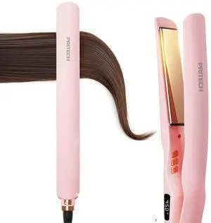Flat Iron Hair Straightener 1 Inch Titanium Pink Hair Straightener Flat Iron Hair Straightener 1 Inch Titanium Pink Hair Straightener