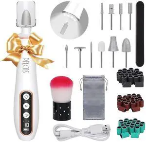 Cordless Nail Drill, 10 Speeds Electric Nail File with LED Light Cordless Nail Drill, 10 Speeds Electric Nail File with LED Light