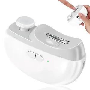 2026 Upgraded Electric Nail Clipper, Electric Nail File, 2 Speeds Automatic Nail Trimmer with LED Light & Clip Storage - USB Rechargeable for Baby, Kids, Adults, Seniors 2026 Upgraded Electric Nail Clipper, Electric Nail File, 2 Speeds Automatic Nail Trimmer with LED Light & Clip Storage - USB Rechargeable for Baby, Kids, Adults, Seniors