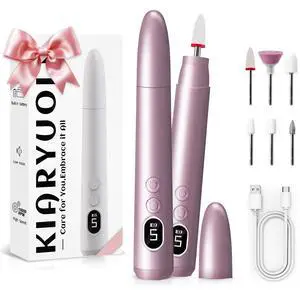 Cordless Electric Nail Drill Kit, Portable Rechargeable Nail Drill Set, Battery Electric Nail File, 5 Speeds Modes, LED Lighting, Reversible Direction, DIY, Professional (Purple) Cordless Electric Nail Drill Kit, Portable Rechargeable Nail Drill Set, Battery Electric Nail File, 5 Speeds Modes, LED Lighting, Reversible Direction, DIY, Professional (Purple)