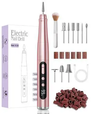 Cordless Nail Drill 35000RPM , Rechargeable Nail File LCD Display Cordless Nail Drill 35000RPM , Rechargeable Nail File LCD Display