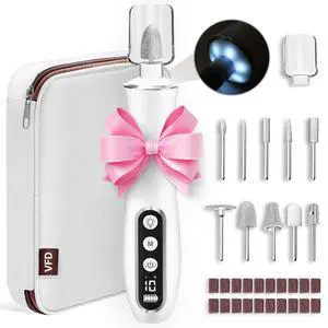 Electric Nail File Drill Cordless 2000 mAh Rechargeable 10-Speed Nail Filer Electric Nail File Drill Cordless 2000 mAh Rechargeable 10-Speed Nail Filer