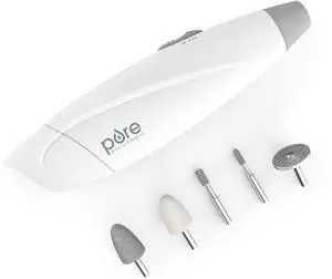 Express Cordless Manicure and Pedicure System, Portable, Battery Powered Nail File with 5 Interchangeable Attachments, 2 Speeds and Storage Bag for Travel & Home Express Cordless Manicure and Pedicure System, Portable, Battery Powered Nail File with 5 Interchangeable Attachments, 2 Speeds and Storage Bag for Travel & Home