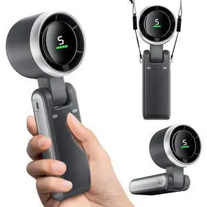 Portable Handheld Mini Fan, Foldable Powerful Winds Turbo Fans, 10000mAh Battery & 50000RPM Speed, USB Rechargeable Personal Fan with 5 Speed, Digital Display For Women Men Travel Camping Outdoor Portable Handheld Mini Fan, Foldable Powerful Winds Turbo Fans, 10000mAh Battery & 50000RPM Speed, USB Rechargeable Personal Fan with 5 Speed, Digital Display For Women Men Travel Camping Outdoor