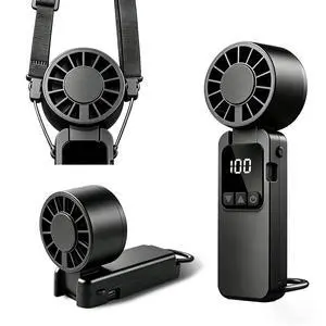 Portable Handheld Turbo Fan, 6000mAh Rechargeable Handheld Fan,1-199speeds Powerful Battery Operated LED Screen Foldable Design, Essential For Outdoor Camping/Office/Travel/Women (black) Portable Handheld Turbo Fan, 6000mAh Rechargeable Handheld Fan,1-199speeds Powerful Battery Operated LED Screen Foldable Design, Essential For Outdoor Camping/Office/Travel/Women (black)