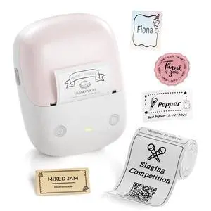 B2 Label Maker, 2 Inch Portable Thermal Label Printer, Pink B2 Label Maker, 2 Inch Portable Thermal Label Printer, Pink