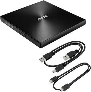 ZenDrive Black 13mm External 8X DVD/Burner Drive +/-RW with M-Disc Support, Compatible with Both Mac & Windows and Nero BackItUp for Android Devices (USB 2.0 & Type-C Cables Included) ZenDrive Black 13mm External 8X DVD/Burner Drive +/-RW with M-Disc Support, Compatible with Both Mac & Windows and Nero BackItUp for Android Devices (USB 2.0 & Type-C Cables Included)