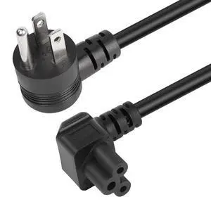 4.9Ft 90 Degrees 3 Prong AC to IEC320 C5 Power Cord,18AWG 100V~250V Up Angle NEMA 5-15P to Down Angle 3-Slot Mickey Mouse Universal Power Cable for Notebook Computers, TV, Monitors 4.9Ft 90 Degrees 3 Prong AC to IEC320 C5 Power Cord,18AWG 100V~250V Up Angle NEMA 5-15P to Down Angle 3-Slot Mickey Mouse Universal Power Cable for Notebook Computers, TV, Monitors