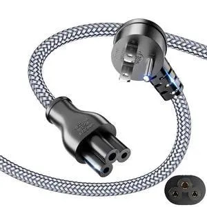 3 Prong AC Laptop Power Cord- Universal Power Cable 90°Angled, 3 Pin Power Cable for DellHP LG Lenovo Asus Acer Toshiba Laptops/Notebooks,Monitors,Printers,NEMA 5-15P to C5 Power Cable-10FT 3 Prong AC Laptop Power Cord- Universal Power Cable 90°Angled, 3 Pin Power Cable for DellHP LG Lenovo Asus Acer Toshiba Laptops/Notebooks,Monitors,Printers,NEMA 5-15P to C5 Power Cable-10FT
