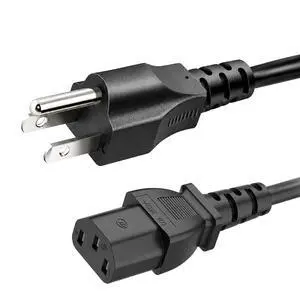3 Prong AC Power Cord Universal Power Cable 125V/18AWG NEMA 5-15P to C13 for Dell HP LG Lenovo Asus Acer Toshiba Sony Laptops/Notebooks, Treadmill, Monitors, Printers, Scanners Power Cable Cord 3.3FT 3 Prong AC Power Cord Universal Power Cable 125V/18AWG NEMA 5-15P to C13 for Dell HP LG Lenovo Asus Acer Toshiba Sony Laptops/Notebooks, Treadmill, Monitors, Printers, Scanners Power Cable Cord 3.3FT