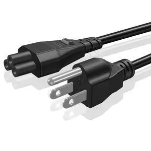 3 Prong AC Laptop Power Cord, IEC C5 to NEMA 5-15P, 3 Feet Cable 3 Prong AC Laptop Power Cord, IEC C5 to NEMA 5-15P, 3 Feet Cable
