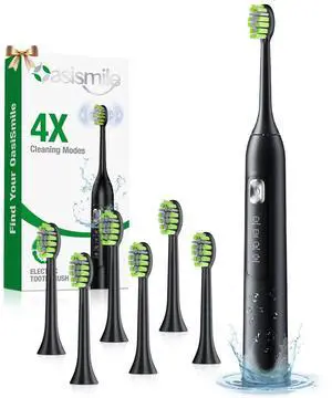 Sonic Electric Toothbrush for Adults, 42000 VPM Rechargeable Toothbrush for Sensitive Teeth & Daily Oral Care, 120-Day Runtime, 4 Cleaning Modes & 6 Brush Heads, Smart Timer for Home Travel Sonic Electric Toothbrush for Adults, 42000 VPM Rechargeable Toothbrush for Sensitive Teeth & Daily Oral Care, 120-Day Runtime, 4 Cleaning Modes & 6 Brush Heads, Smart Timer for Home Travel