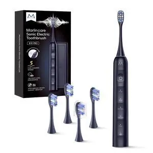Electric Toothbrush for Adults, Rechargeable Sonic Toothbrush with 180 Days Battery Life, 5 Modes, 48000VPM Motor, Smart Timer, IPX8 Waterproof, 4 Brush Heads and Travel Case, Midnight Blue Electric Toothbrush for Adults, Rechargeable Sonic Toothbrush with 180 Days Battery Life, 5 Modes, 48000VPM Motor, Smart Timer, IPX8 Waterproof, 4 Brush Heads and Travel Case, Midnight Blue
