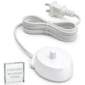 Replacement Charger for Braun Oral B Electric Toothbrush Charger Power Cord Supply Inductive Charging Base Model 3757 3756 Portable 110-220V Travel Charger Replacement Charger for Braun Oral B Electric Toothbrush Charger Power Cord Supply Inductive Charging Base Model 3757 3756 Portable 110-220V Travel Charger