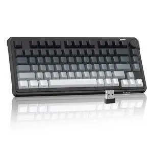Wireless Gaming Keyboard 81 Keys RGB Backlit Tri-Mode Bluetooth 2.4G USB-C Rechargeable Mechanical Feel Keyboard 4000mAh Battery Knob Control 26-Key Anti-Ghosting for PC Mac Windows GK950 Wireless Gaming Keyboard 81 Keys RGB Backlit Tri-Mode Bluetooth 2.4G USB-C Rechargeable Mechanical Feel Keyboard 4000mAh Battery Knob Control 26-Key Anti-Ghosting for PC Mac Windows GK950