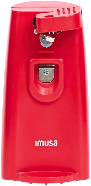 Red Electric Can Opener with Bottle Opener & Knife Sharpener Red Electric Can Opener with Bottle Opener & Knife Sharpener