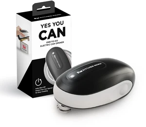 One-To-Go Electric Can Opener, White | One Touch, Auto Stop, Smooth Edge, Cordless Battery Operated, For Seniors with Arthritis One-To-Go Electric Can Opener, White | One Touch, Auto Stop, Smooth Edge, Cordless Battery Operated, For Seniors with Arthritis