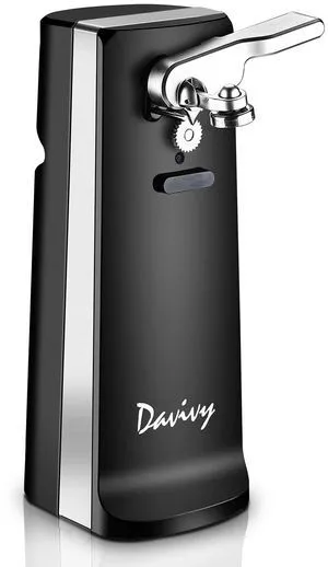 Electric Operated Can Opener for One Millet Opener, Removable Stainless Steel Cutter and 3-in-1 Design with Knife Sharpener and Bottle Opener (Black-ABS) Electric Operated Can Opener for One Millet Opener, Removable Stainless Steel Cutter and 3-in-1 Design with Knife Sharpener and Bottle Opener (Black-ABS)