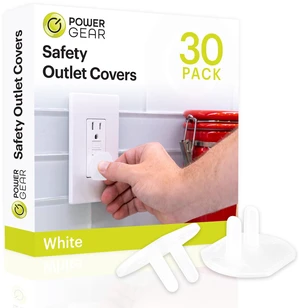 Electrical Outlet Baby Proof Covers, 30 Pack, White | Secure Outlet Plugs for Baby Proofing & Child Proofing, Reusable, Durable Plastic, Tamper Resistant Electrical Outlet Baby Proof Covers, 30 Pack, White | Secure Outlet Plugs for Baby Proofing & Child Proofing, Reusable, Durable Plastic, Tamper Resistant