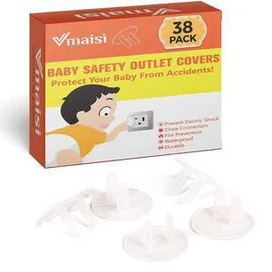 38 Pieces Clear Outlet Covers Baby Proofing Plug Protector | Electrical Safety ChildProof Plug Protector 38 Pieces Clear Outlet Covers Baby Proofing Plug Protector | Electrical Safety ChildProof Plug Protector