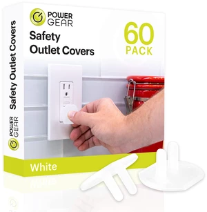 Electrical Outlet Baby Proof Covers, 60 Pack, White | Secure Outlet Plugs for Baby Proofing & Child Proofing, Reusable, Durable Plastic, Tamper Resistant Electrical Outlet Baby Proof Covers, 60 Pack, White | Secure Outlet Plugs for Baby Proofing & Child Proofing, Reusable, Durable Plastic, Tamper Resistant